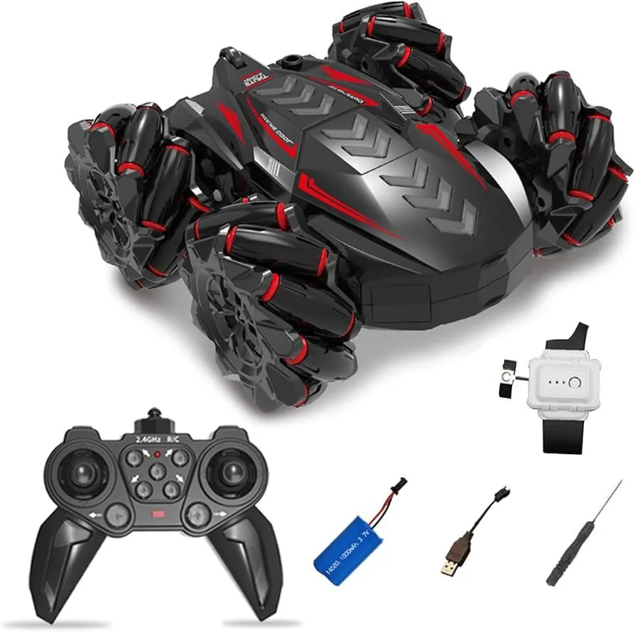 Stunt Drift Remote Control Car | 360° Rotating Wheels, All-Terrain RC Car with LED Lights