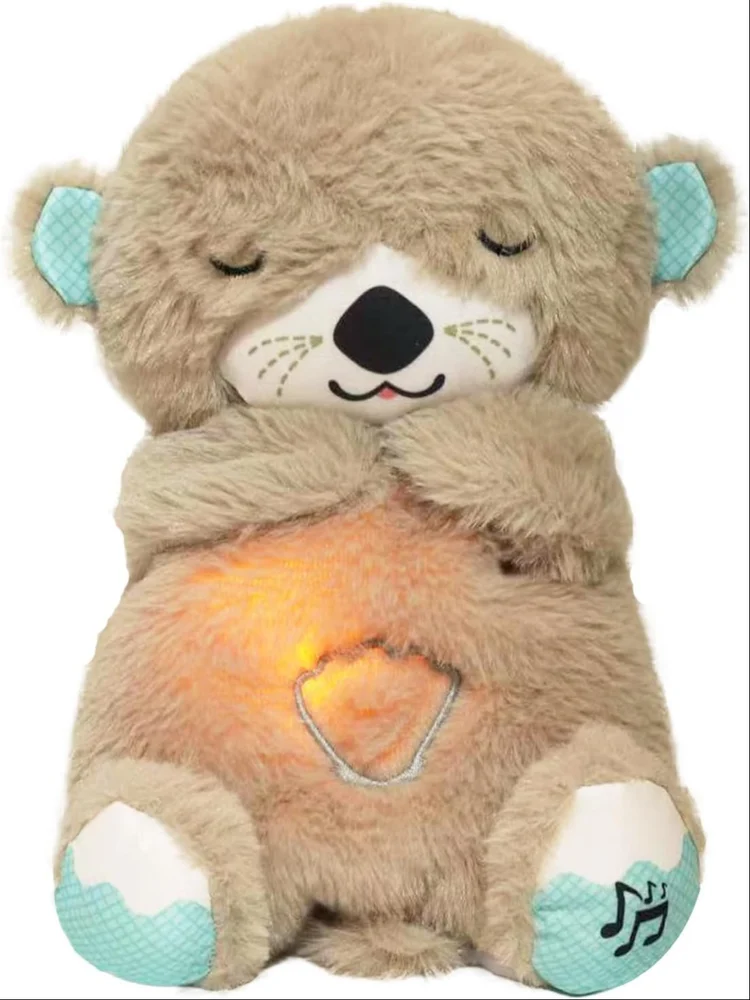 Breathing Teddy Otter Glowing Music for Baby