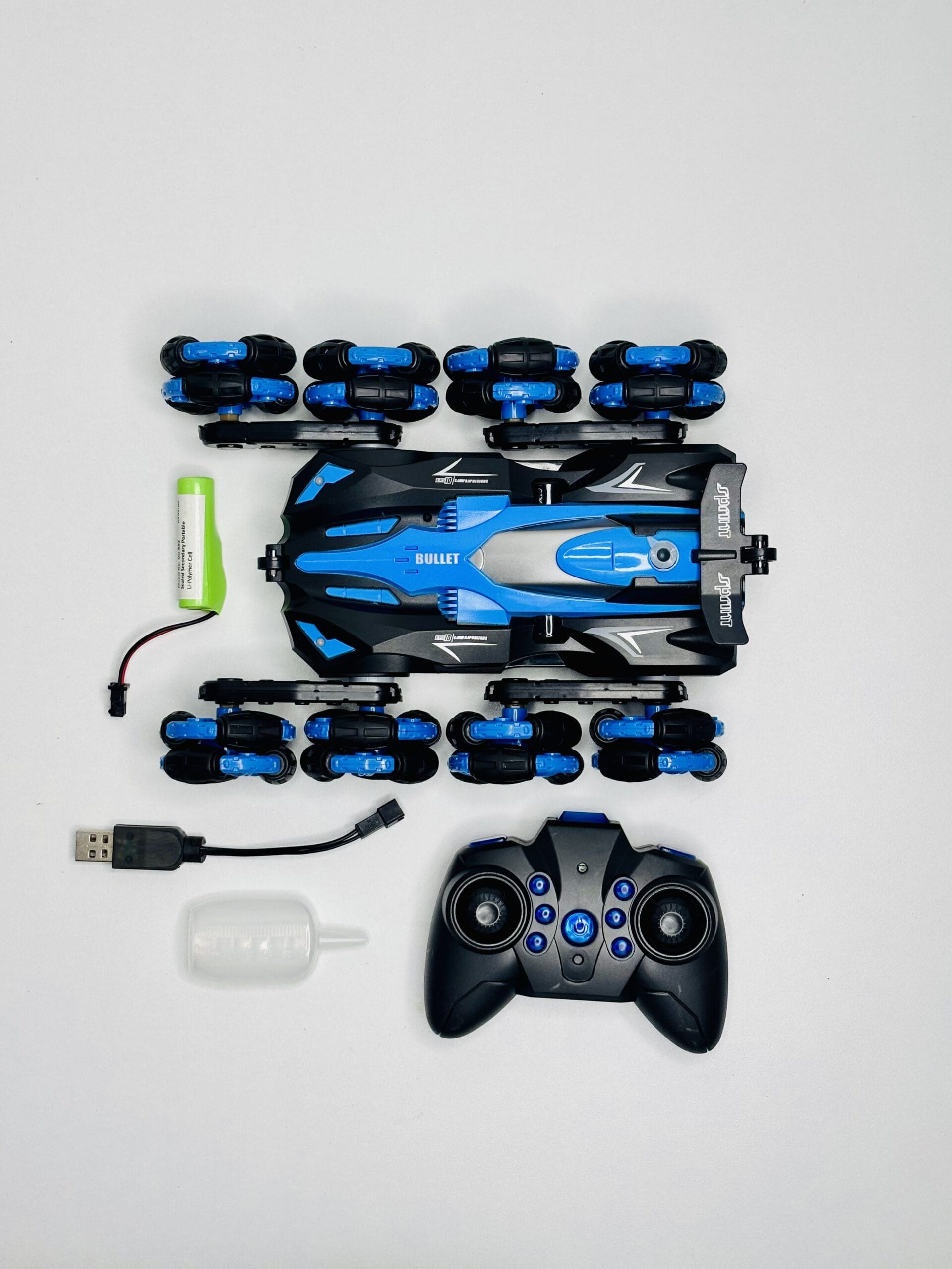 Remote Control Drift Car, 2.4Ghz Drifting Stunt Car, Double Sided 360 Degree Rotating Car - Image 2