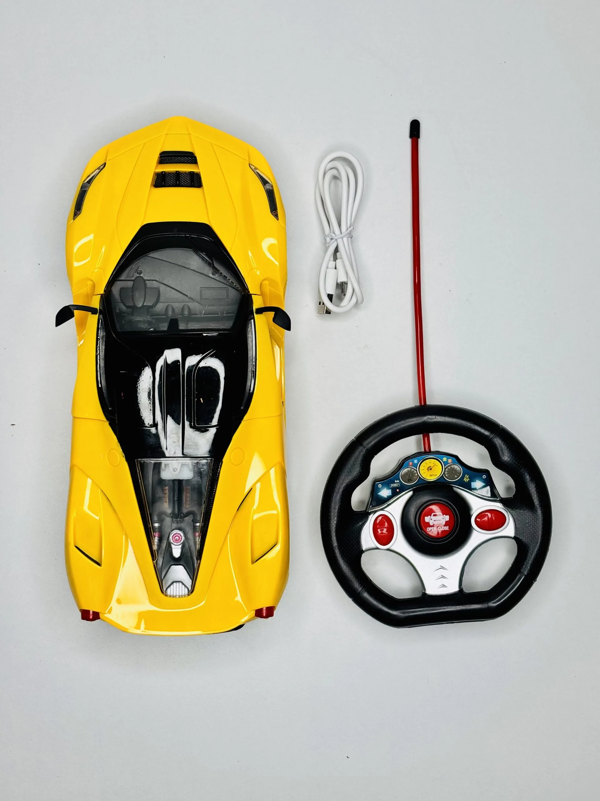 Rechargeable Remote Control Super Sports Racing Car Toy with Openable Doors - Image 3