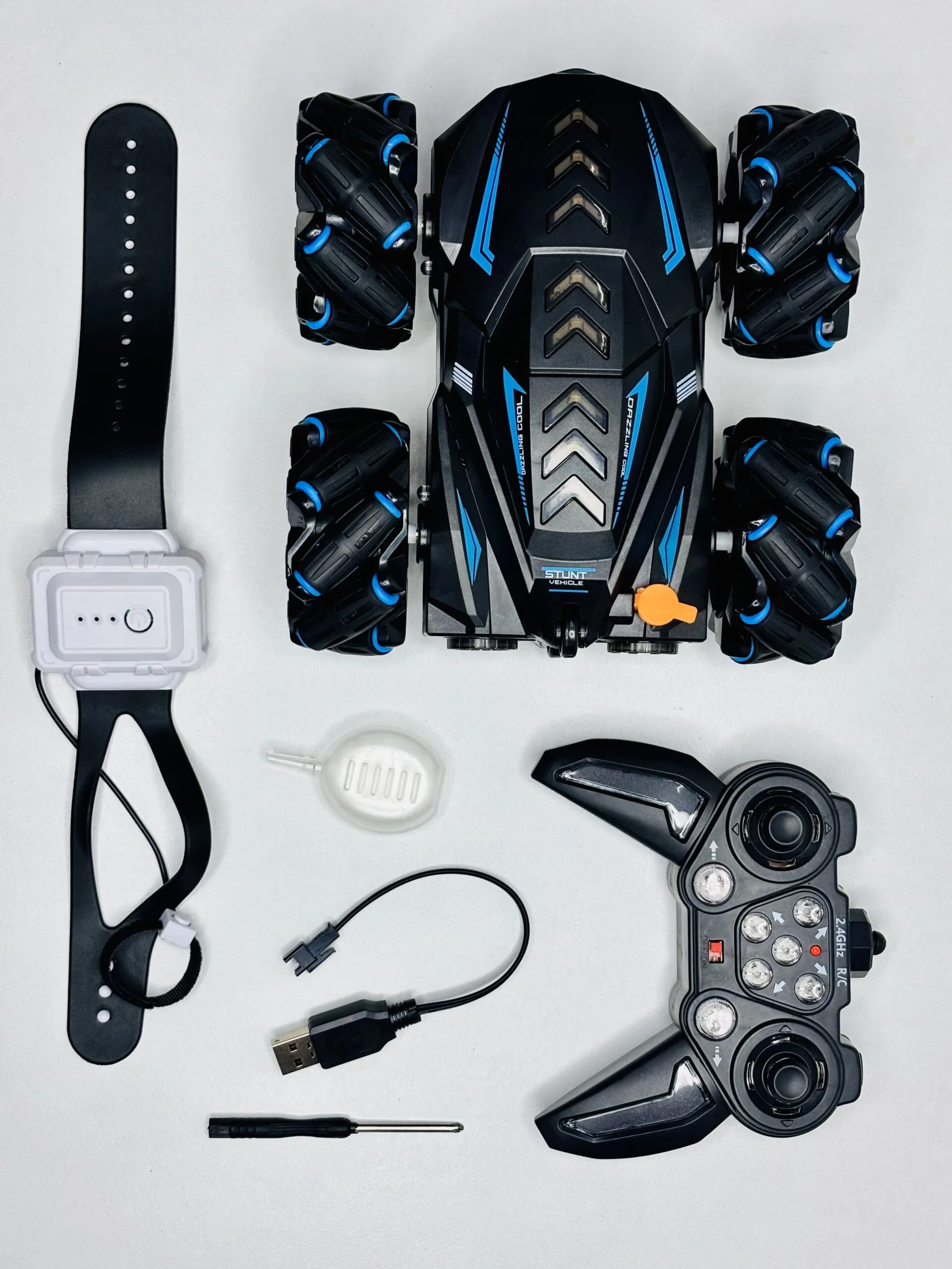 Stunt Drift Remote Control Car | 360° Rotating Wheels, All-Terrain RC Car with LED Lights - Image 4