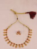 Brass, Copper Gold-plated Gold Jewel Set (Pack of 1)