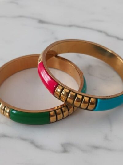 Party Brass Bangles + Earings Combo