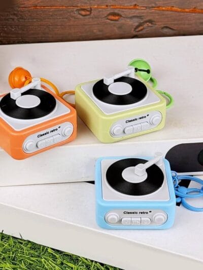 Retro Tape Recorder Keychain Portable Keychain (Pack of 2)