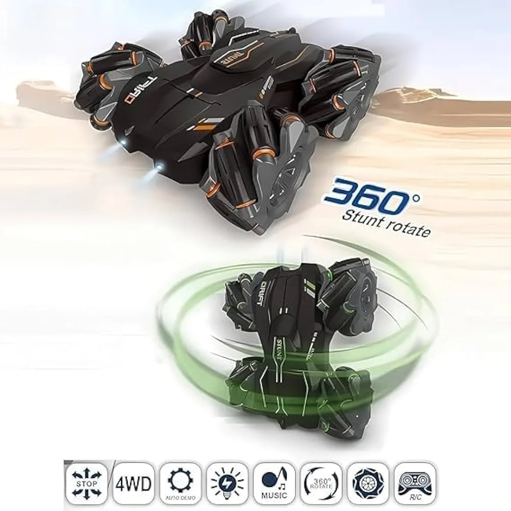 Drift RC Stunt Car, 360° Double-Sided Rotation, Multi-Direction Remote Control Vehicle with Rechargeable Battery - Image 3