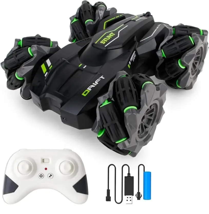 Drift RC Stunt Car, 360° Double-Sided Rotation, Multi-Direction Remote Control Vehicle with Rechargeable Battery - Image 2