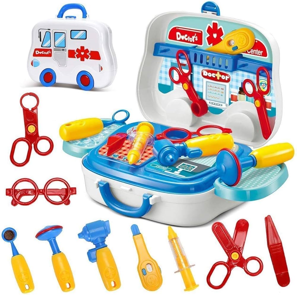 Kids Doctor Set Kit Toy Medical Pretend Play Set for Boys & Girls