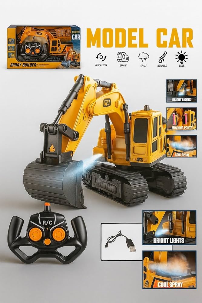 Chargeable JCB Excavator Toy for Kids - Image 2