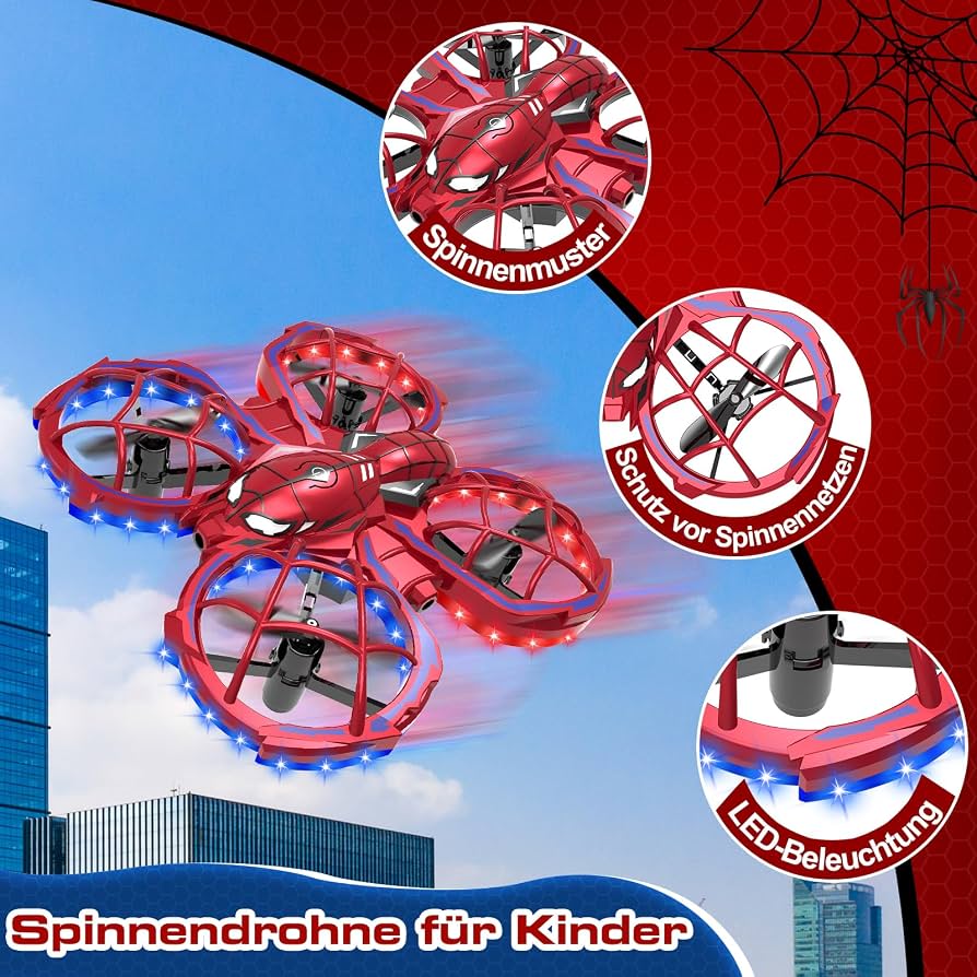 Spider Mini Drone for Kids, RC drone with LED Lights,Gifts for kids - Image 8