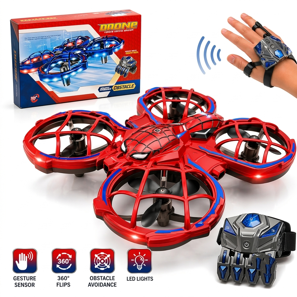 Spider Mini Drone for Kids, RC drone with LED Lights,Gifts for kids - Image 2