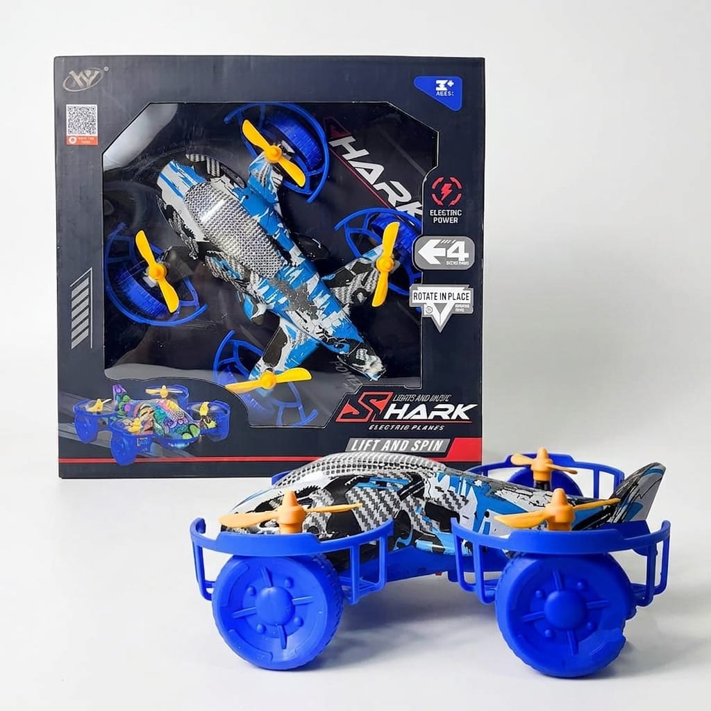 Rc Plane Toys Shark Shape Electric Plane | Lift & Spin Function. - Image 2