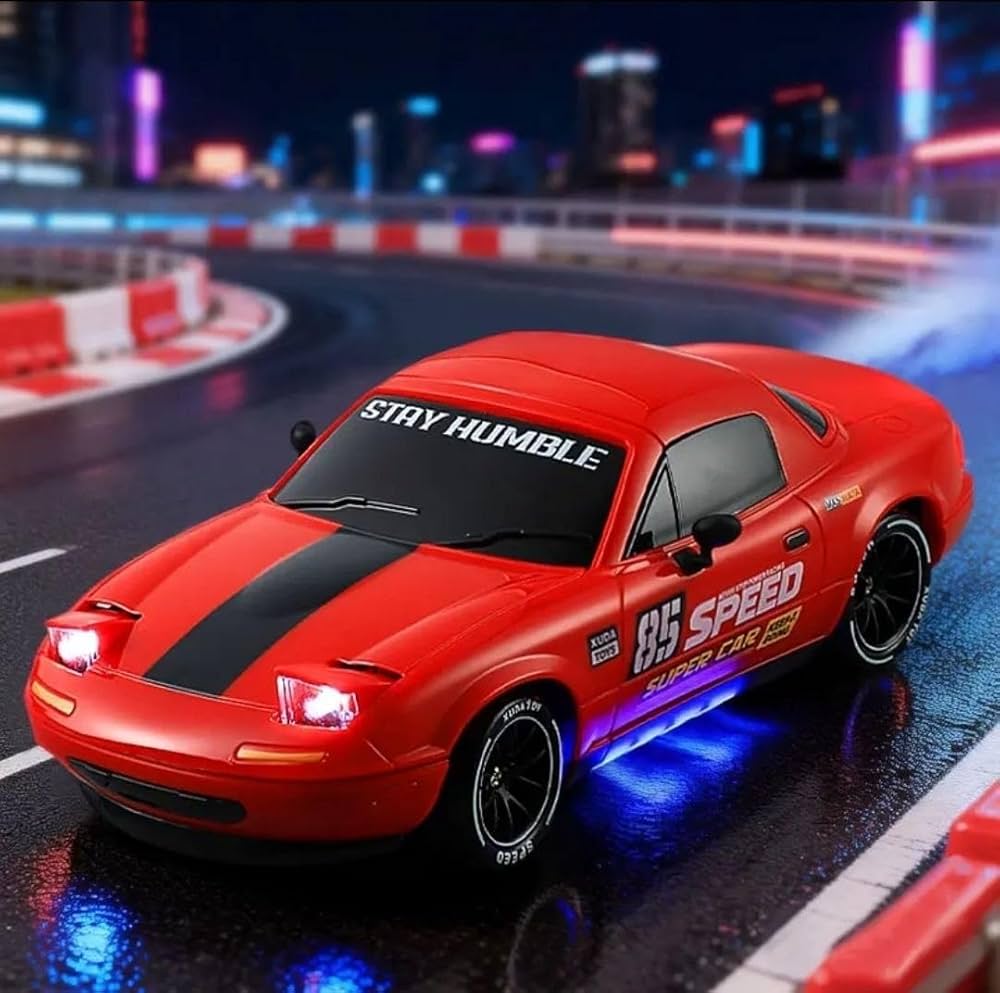 Rc Drift High Speed Racing Stunt Car LED Pop-Up Lights Smoke Effect - Image 7