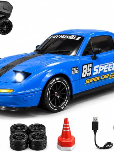 Rc Drift High Speed Racing Stunt Car LED Pop-Up Lights Smoke Effect