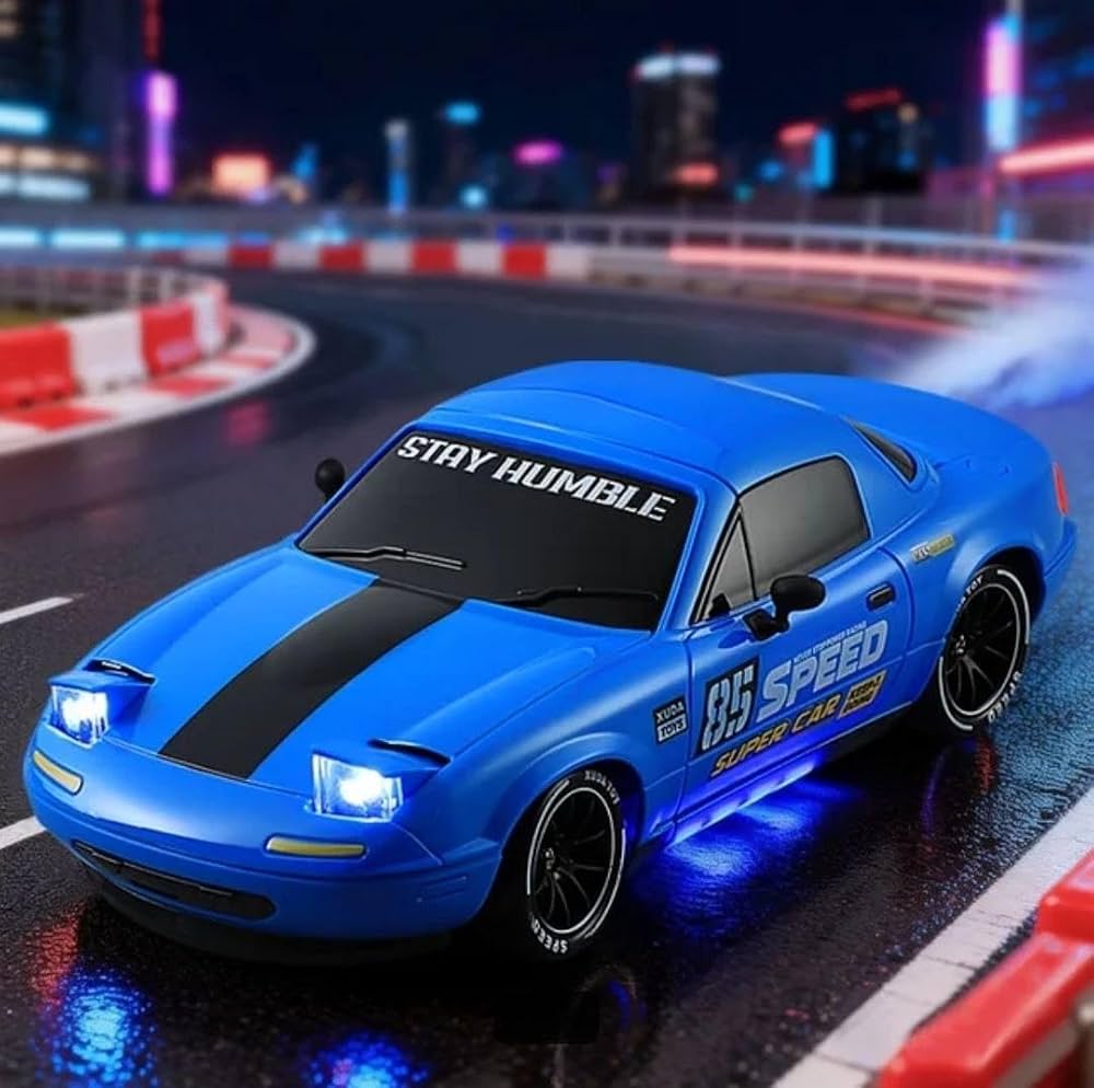 Rc Drift High Speed Racing Stunt Car LED Pop-Up Lights Smoke Effect - Image 5