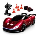 Rechargeable RC Drift Racing Car with LED Rainbow Lights