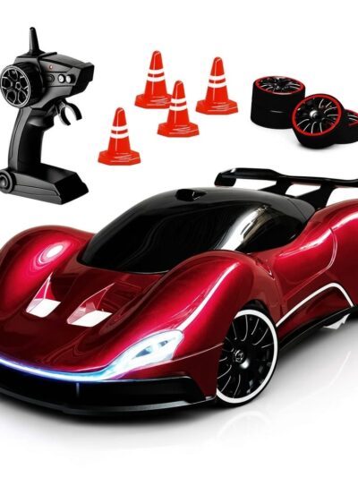 Rechargeable RC Drift Racing Car with LED Rainbow Lights