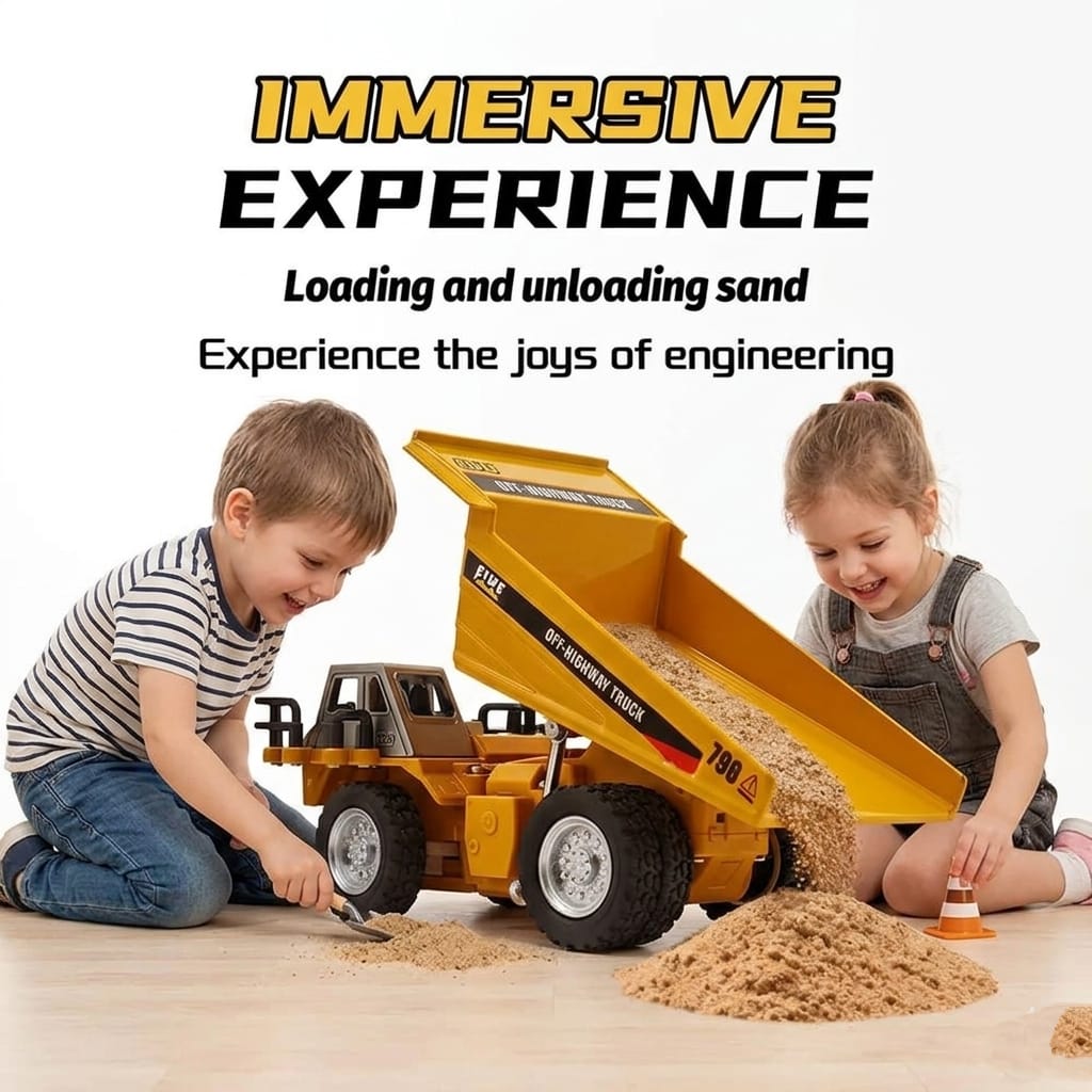 Mini Construction Rc Alloy Dump Truck - Image 4