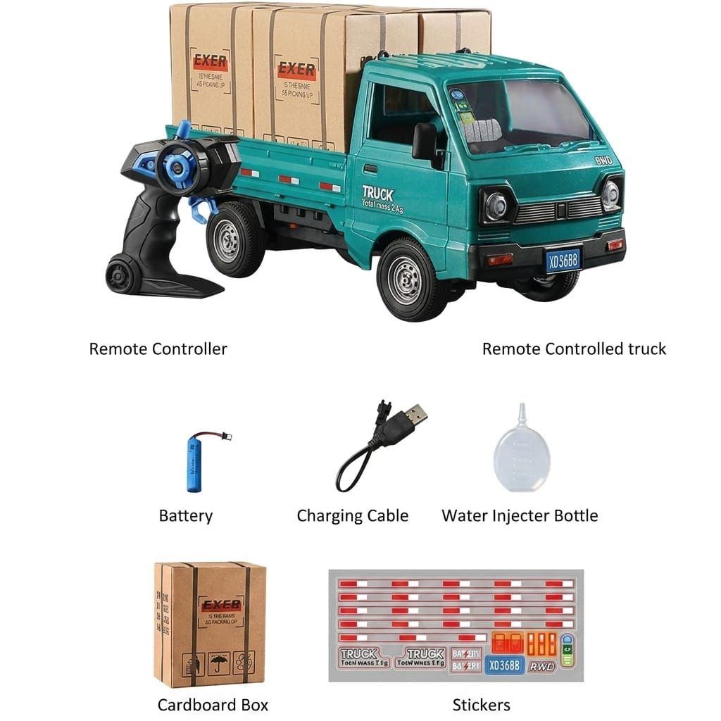 Remote Control RC Truck 1:16 Scale Transporter Pickup Truck - Image 2