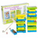 Multifunctional Wooden Puzzle Jenga Game For Kids  (54 Pcs)