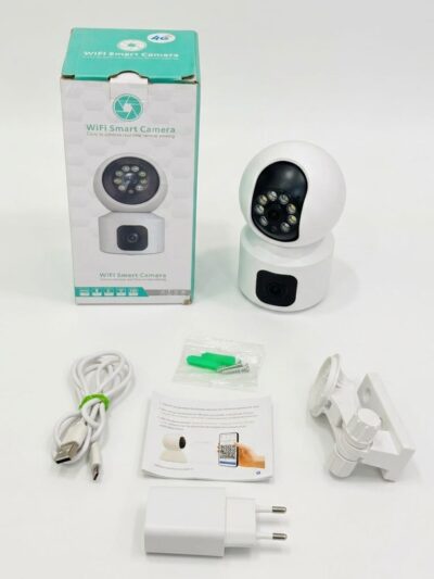 Wifi Smart Camera,Full HD Smart 4G Dual Lens CCTV Camera