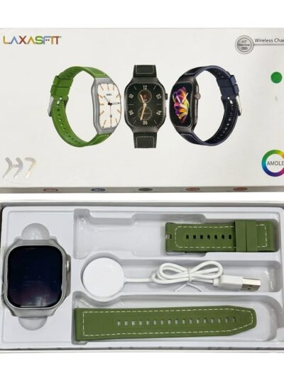 LaxasFit H7 Smartwatch – AMOLED HD Display, Bluetooth Calling & Health Tracker