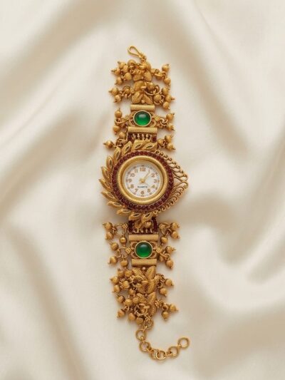 Traditional Antique GoldFinish Bracelet Watch for Women