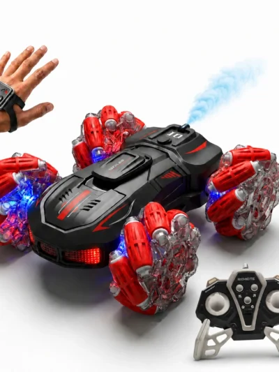 4WD RC Stunt Drift Car with Hand Gesture Sensor, 360° Rotating Remote Control Car For Kids