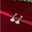 Premium Silver Plated White Cubic Zirconia Elegant Earrings For Women & Girls.