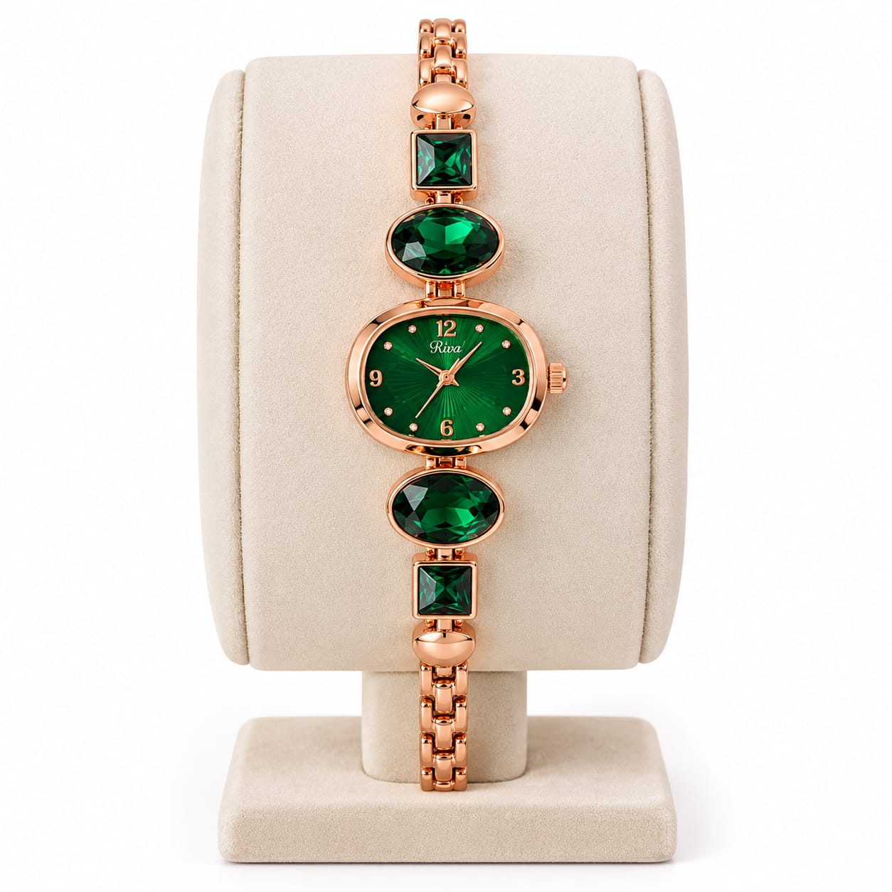 Women’s Stylish Watch with Decorative Stone Accents - Image 3