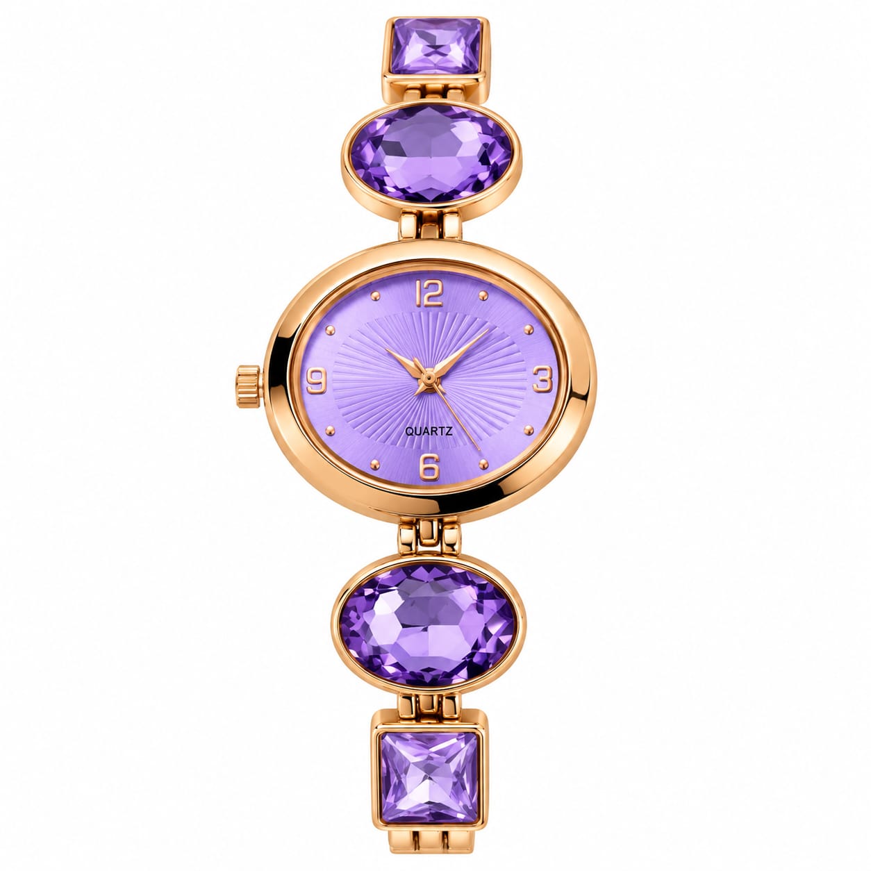Women’s Stylish Watch with Decorative Stone Accents